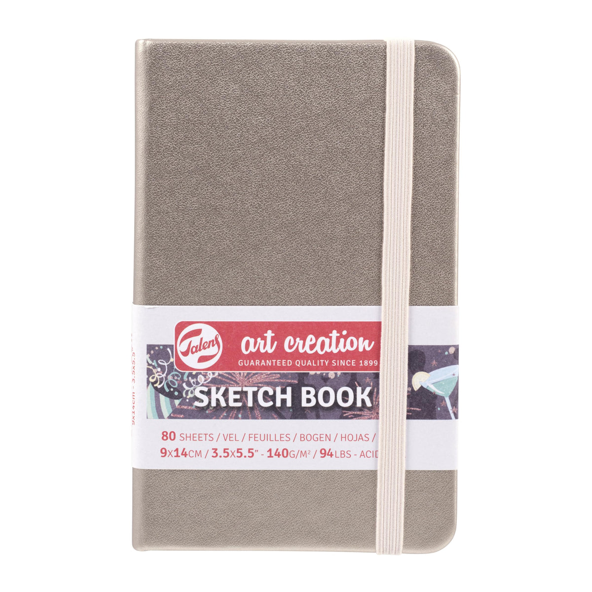 Talens Art Creation Sketchbook, Pastel Violet, 80 Sheets, 5.1 x 8.3 in