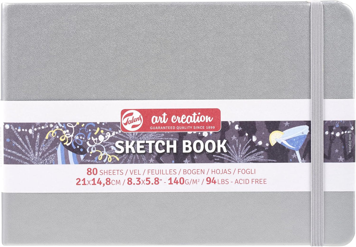 Talens Art Creation Sketchbook, Pastel Violet, 80 Sheets, 5.1 x 8.3 in