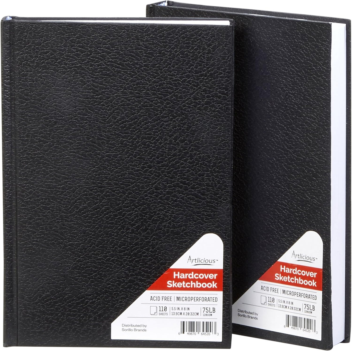 Artlicious Hardcover Sketchbook 5.5x8 Spiral Bound - Thick Paper
