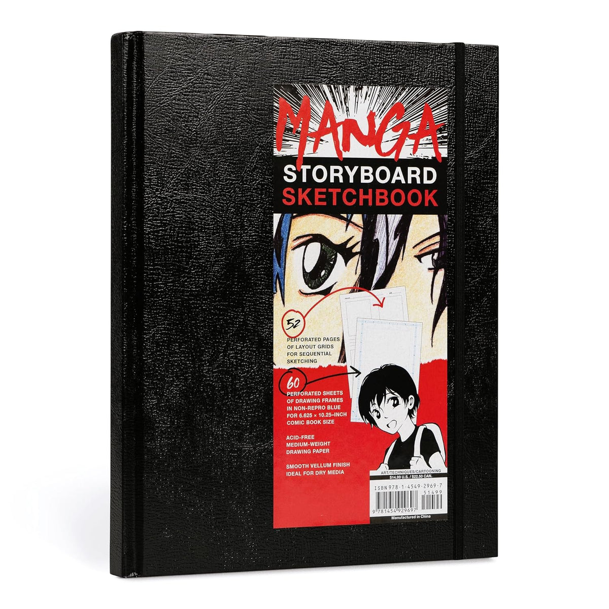 Manga Storyboard Sketchbook: A Comic Book Sketchbook with Storyboard Layout Grids, Acid-Free Medium-Weight Drawing Comic Book Paper