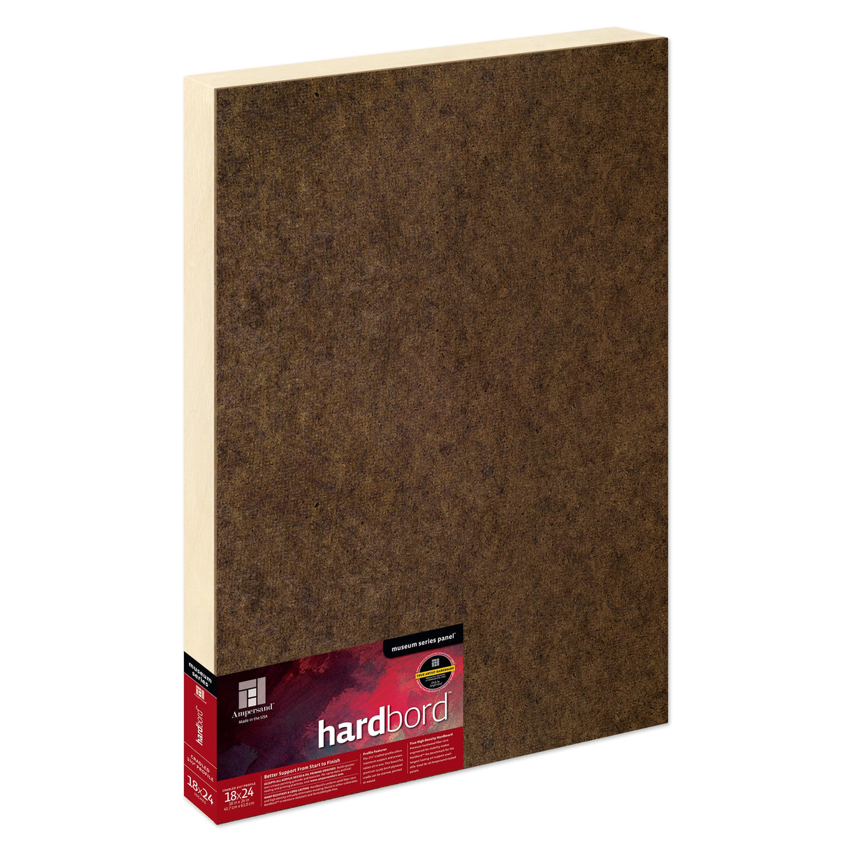 Ampersand Museum Series Hardbord for Painting and Mounting, 1/8 Inch Depth, 12X16 Inch (AMHB12)