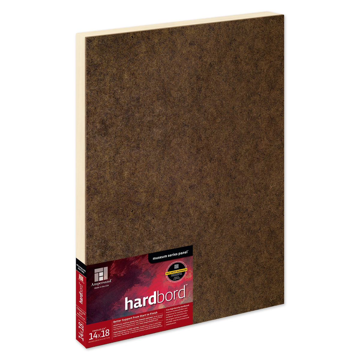Ampersand Museum Series Hardbord for Painting and Mounting, 1/8 Inch Depth, 12X16 Inch (AMHB12)