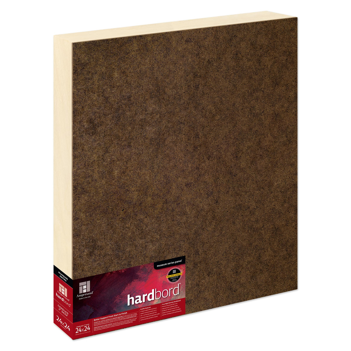 Ampersand Museum Series Hardbord for Painting and Mounting, 1/8 Inch Depth, 12X16 Inch (AMHB12)