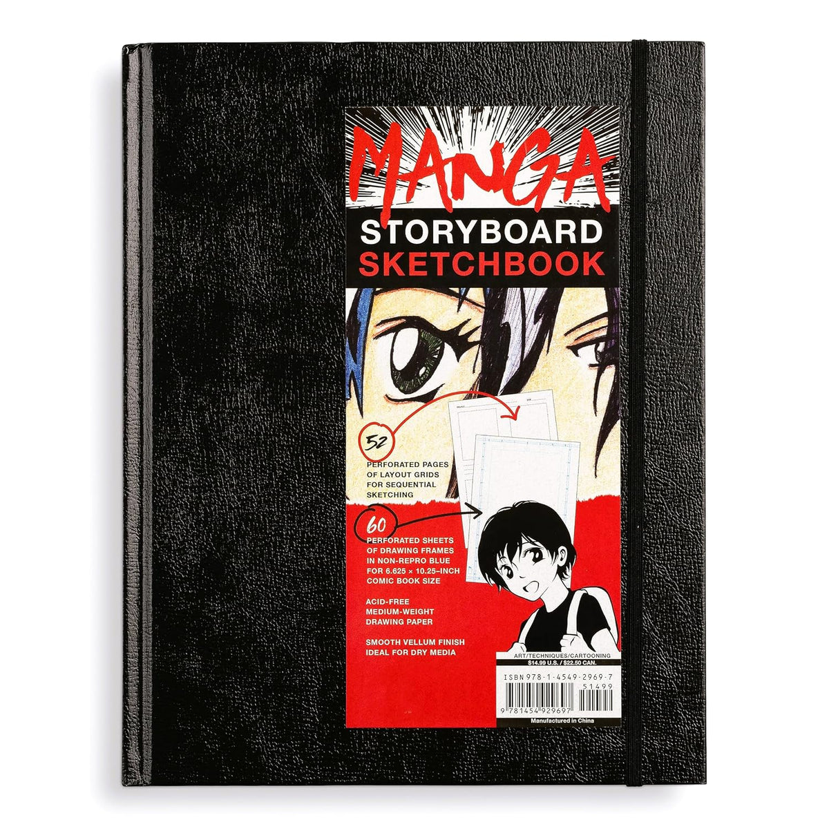 Manga Storyboard Sketchbook: A Comic Book Sketchbook with Storyboard Layout Grids, Acid-Free Medium-Weight Drawing Comic Book Paper