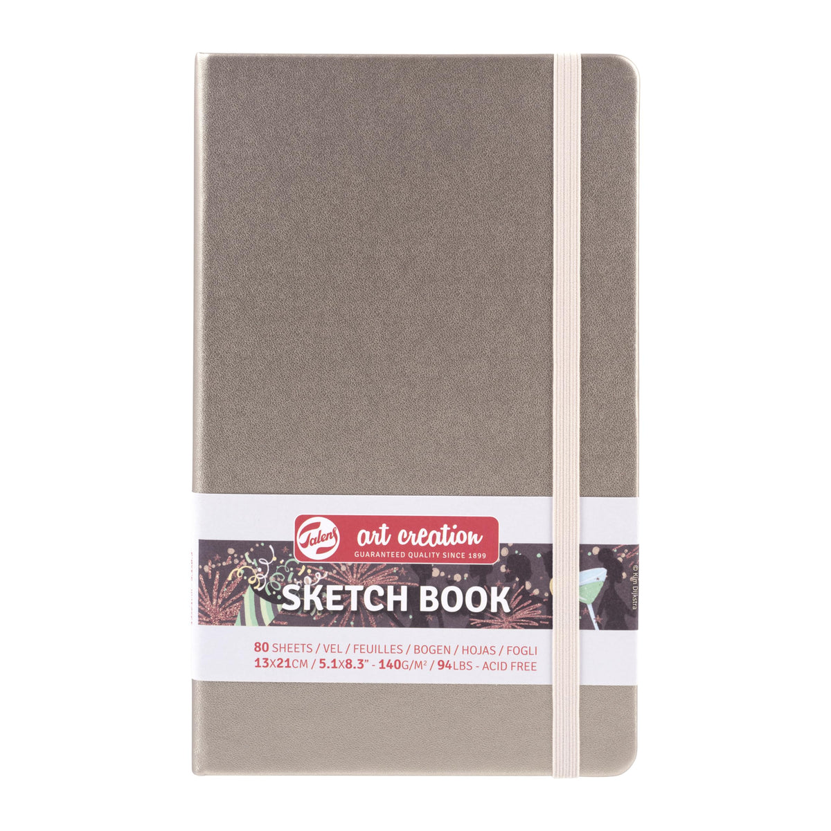 Talens Art Creation Sketchbook, Black, 80 Sheets, 5.1 x 8.3 in